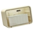 thumbnail image 2 of Funda para caja de pañuelos de pared 2 en 1, impermeable, para baño, transparente y blanca, 2 of 14