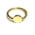 thumbnail image 1 of 14k Yellow Gold Disc Personalized Ring, Size 7, 1 of 2