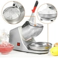 Millerjens Ice Crushers Machine Electric Snow Cone Maker Stainless