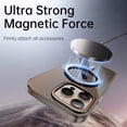 thumbnail image 5 of Transparent Magnetic Case for Apple iPhone 16 Pro Max, Camera Lens Kickstand Compatible with Magsafe Shockproof Slim Fit Luxury Back Cover Clear Phone Case for iPhone 16 Pro Max, Black, 5 of 7