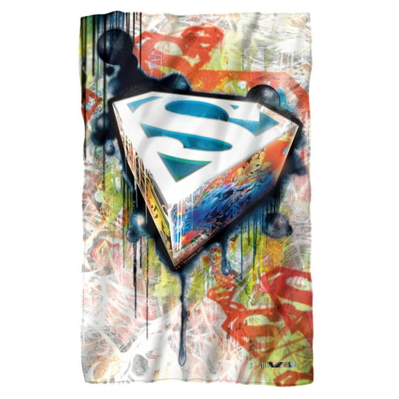 Superman Urban Shields Officially Licensed Fleece Blanket 36' x 58'