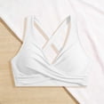 thumbnail image 4 of Womens Solid Tankini Top Pure Beach Tankini Swim Top Casual Swimwear White M, 4 of 7