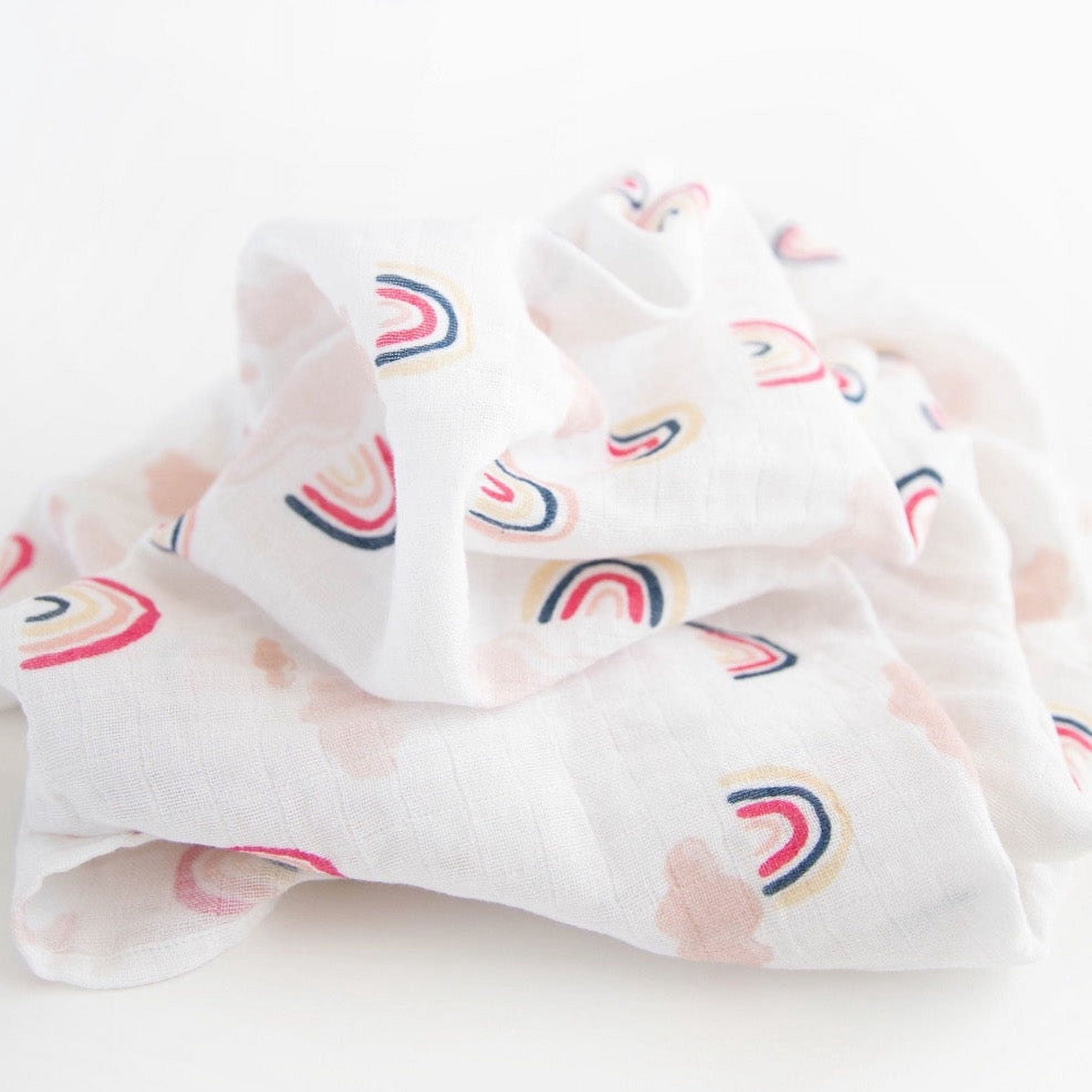 Red Rovr 100% Organic Cotton Muslin Swaddle Infant Blanket 2 Pk, Unisex, Little Unicorns