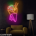 thumbnail image 3 of Glowneon Crepe Neon Wall Hangings, French Crepe Store Neon Led Decor, 3 of 5