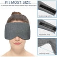 thumbnail image 4 of Antifaz para dormir para hombres y mujeres, antifaz para dormir de algodón con correa totalmente ajustable, antifaz para dormir con bloqueo de luz, cubierta para ojos de 0 presión para dormir, siesta, 4 of 5