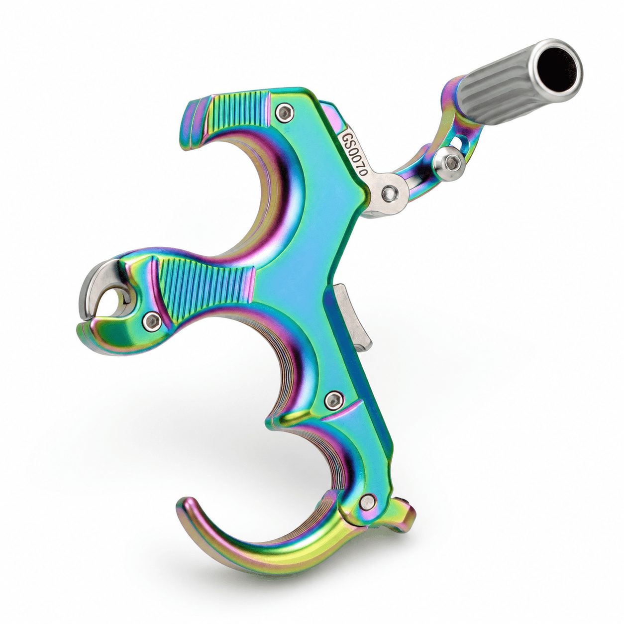 Multicolour 3 & 4 Finger Adjustable Thumb Archery Release Aid with Trigger Travel