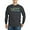Charcoal, variant on - Live Green Vote Blue Long Sleeve T Shirt (Dark) - Long Sleeve Dark T-Shirt