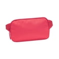 thumbnail image 3 of Riñonera informal de nailon resistente al agua para ir de compras, viajar y trabajar. Rojo, 3 of 9