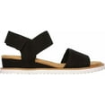 thumbnail image 2 of Skechers Women's BOBS Desert Kiss-Stretch Quarter Strap Sandal Flat, Black, 10 W US, 2 of 6