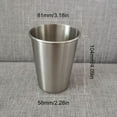 thumbnail image 3 of 10Pcs Stainless Steel Rolled Brims Cups Delicate Stainless Steel Cups with Rolled Brims for Safe Drinking Experience, 3 of 8