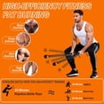 thumbnail image 3 of Upgrade Portable Ropeless Battle Ropes - Adjustable Weights Cordless Battle Ropes for Home Gym with Training Poster - Battle Rope Sticks Exercise Equipment for Low-Impact Workout, HIIT & Cardio -Black, 3 of 6