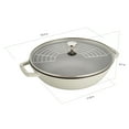 thumbnail image 4 of Staub Cast Iron Perfect Pan , Dutch Oven, 4.5-quart,  serves 4-5, Made in France, White Truffle, 4 of 6