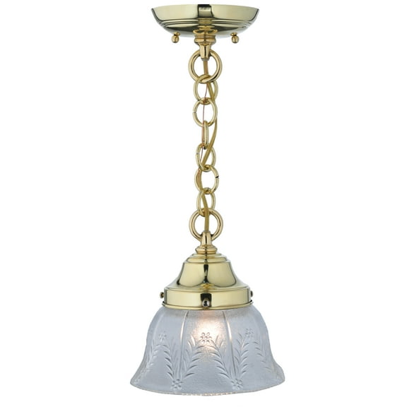 Meyda Tiffany 107905 7" W Wheat Gas Mini Pendant - Brass