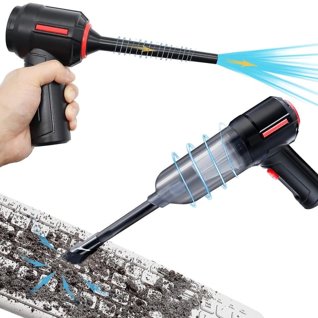 Aspiradora de computadora en 1, soplador de aire comprimido, aspiradora de mano inalámbrica, kit de limpieza de teclado, lata de aire pulverizadora eléctrica para PC (hy)