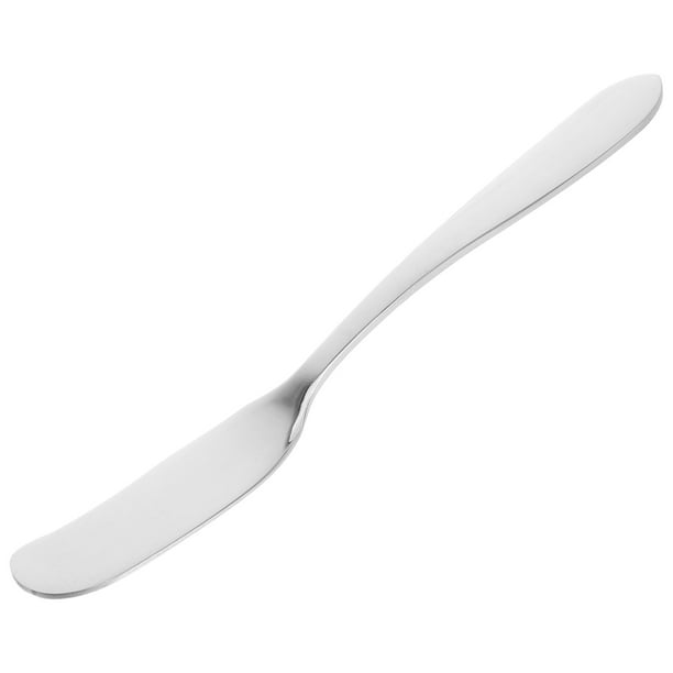 Espátula de acero inoxidable para mantequilla, queso, sándwich, crema, condimentos, postres, mermeladas, aperitivos, relleno de albóndigas