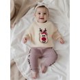 thumbnail image 4 of Rovasas Toddler Girls Boys Sweater Christmas Clothes Deer Embroidery Tops, 4 of 9