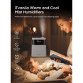 thumbnail image 6 of ITvanila Humidifier, 5.5L Warm and Cool Mist Humidifiers for Bedroom with Customized Humidity, Sleep Mode and 12H Timer, for Living Room, Office and Baby Room (White), 6 of 9