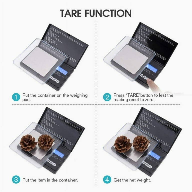 Upgraded Kitchen Scale Food Scale,Mini Digital Pocket Scale,Food Scales in  Grams and Ounces,Gram Scale .01g 500g,Jewelry Scale,Portable Travel Food