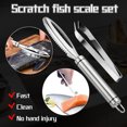 thumbnail image 1 of Binmer Fish Scraping Stainless Steel Brush Kitchen Scale Fast Graters And Tweezer, 1 of 1