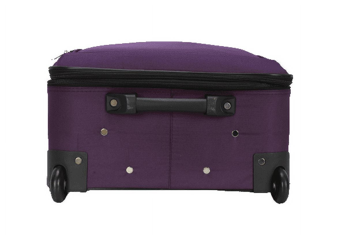 Protege 3 Piece Soft Side Luggage Travel Set including Suitcase, Duffel Bag, and Tote - Purple (Walmart Exclusive)