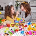 thumbnail image 4 of 318-Piece Bulk Easter Eggs with Toys Inside, Easter Basket Stuffers and Egg Fillers for Kids and Toddlers, Assorted Colors, 100-Pack, 4 of 6