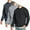 Black & Charcoal & Heather Grey, variant on 3-Pack Men's Crew Neck Fleece-Lined Pullover Sweatshirt (S-2XL)