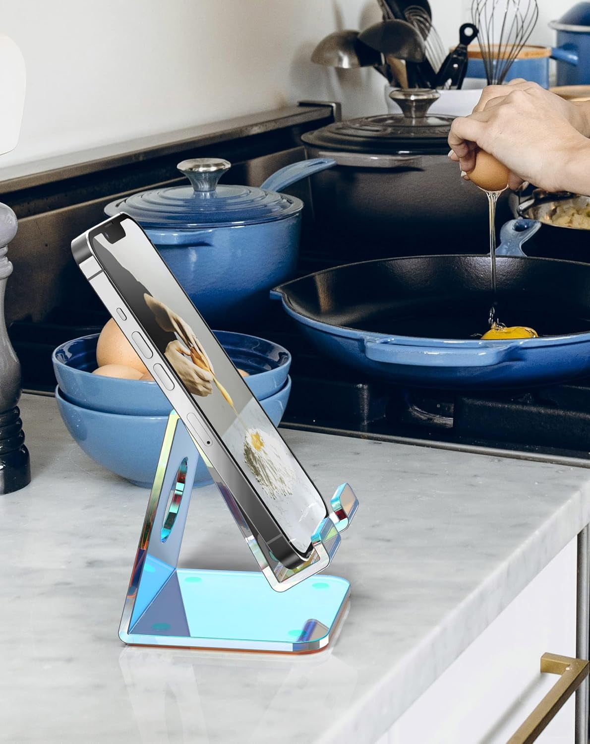 Nightstand Countertop Cell Phone Holder Marble Hives Marble Cell