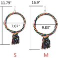 thumbnail image 2 of Bird Rope Swing Colorful Perch Climbing Toy for Parrots Budgie Parakeet Cockatiel Cockatoo Conure, 2 of 5