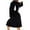 A-Black217, variant on XIAONU Cute Hooded Robe For Womens Bunny Ear Belted Fuzzy Bathrobe Loungewear Soft Home Sleepwear