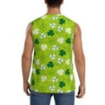 thumbnail image 4 of Easygdp St Patrick's Day7 Men's Breathable Tank Tops Sleeveless Sporty T Shirts for Basketball, Mountaineering, Bodybuilding -X-Large, 4 of 8