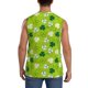 thumbnail image 4 of Fotbe St Patrick's Day7 Men's Camiseta sin Mangas Estampada para Hombres, Playera Casual para Gimnasio, Entrenamiento, Playa-Small, 4 of 7