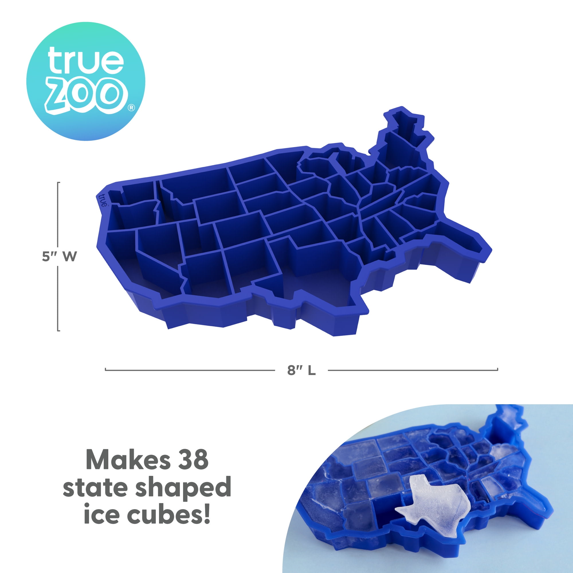 Truezoo Snowflake Silicone Ice Cube Tray, Novelty Ice Mold, Large Ice Cube  Mold, 7445017318381