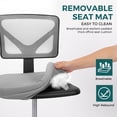thumbnail image 5 of CONCETTA Compact Ergonomic Mesh Office Chair, Armless, Adjustable Height, Small Spaces Use, Gray, 5 of 7