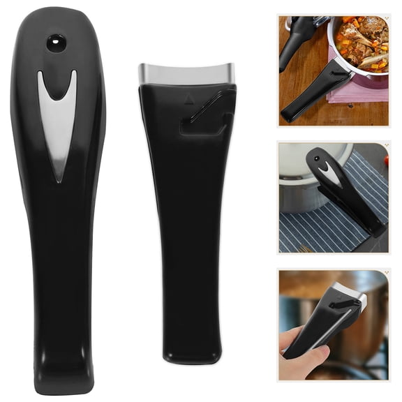 LEDMOMO Pressure Cooker Handle  Black Bakelite Ergonomic Grip for Kitchen 1Pair