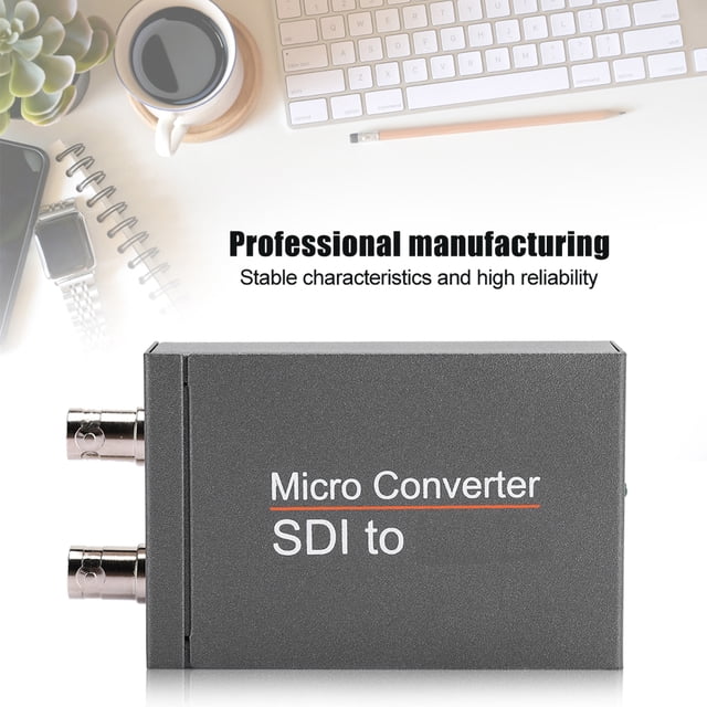 Support 1080P@60Hz SDI to HD Multimedia Interface Converter, HD 3G SDI to HD Multimedia Interface Converter, Professional Portable Black for Camera for Home Theater for SDI Editing System
