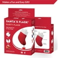 thumbnail image 2 of Party Flasks Santa Flask for Liquor, Wine, Drinks: Funny Gag Gifts for White Elephant Christmas Gifts Exchanges; Beverage Dispenser Holds 2.25 Liters for Holiday, Graduation, Office Parties - 2 Pack, 2 of 7