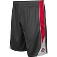thumbnail image 2 of Men's Colosseum Charcoal Ohio State Buckeyes Team Turnover Shorts, 2 of 3
