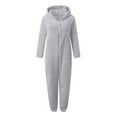 thumbnail image 3 of WOYY Tween Girls Hooded Union Suit Pajama Sleepwear Onesie Jumpsuit, Sizes 11-12, 3 of 4