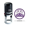 thumbnail image 1 of EXCELLENT Round Self Inking Rubber Stamp Custom Shiny 20mm Mini Stamp Personalized Teachers Stamps, 1 of 1