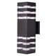 thumbnail image 2 of Moderno Impermeable Arriba Abajo Aluminio Cuboide Led Lámparas De Pared Doble Cabeza Lámpara De Pared Exterior E27 Enchufe Ac 85-240V Para Patio Jardín Porche Corredor Yuarrent HA024335-04, 2 of 5