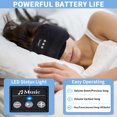 thumbnail image 5 of 3 in 1 White Noise Sleep Headphones Wireless Bluetooth & Sleep Mask & Outdoor Sports Headband Great Gift for Men Women Black, 5 of 9