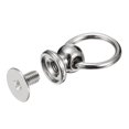 thumbnail image 4 of 6x8mm Ball Head Stud Rivets Screw Back with O Ring, 12Pack Button Nipple Rivet, Silver Tone, 4 of 4