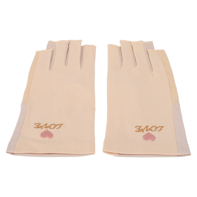 De Manicura Protección Stromos Transpirable Fibra Sin Dedo Fibra De Algodón De Lámpara De Uñas Para El Salón Del Hogar Mujeres Tamaño Mediano