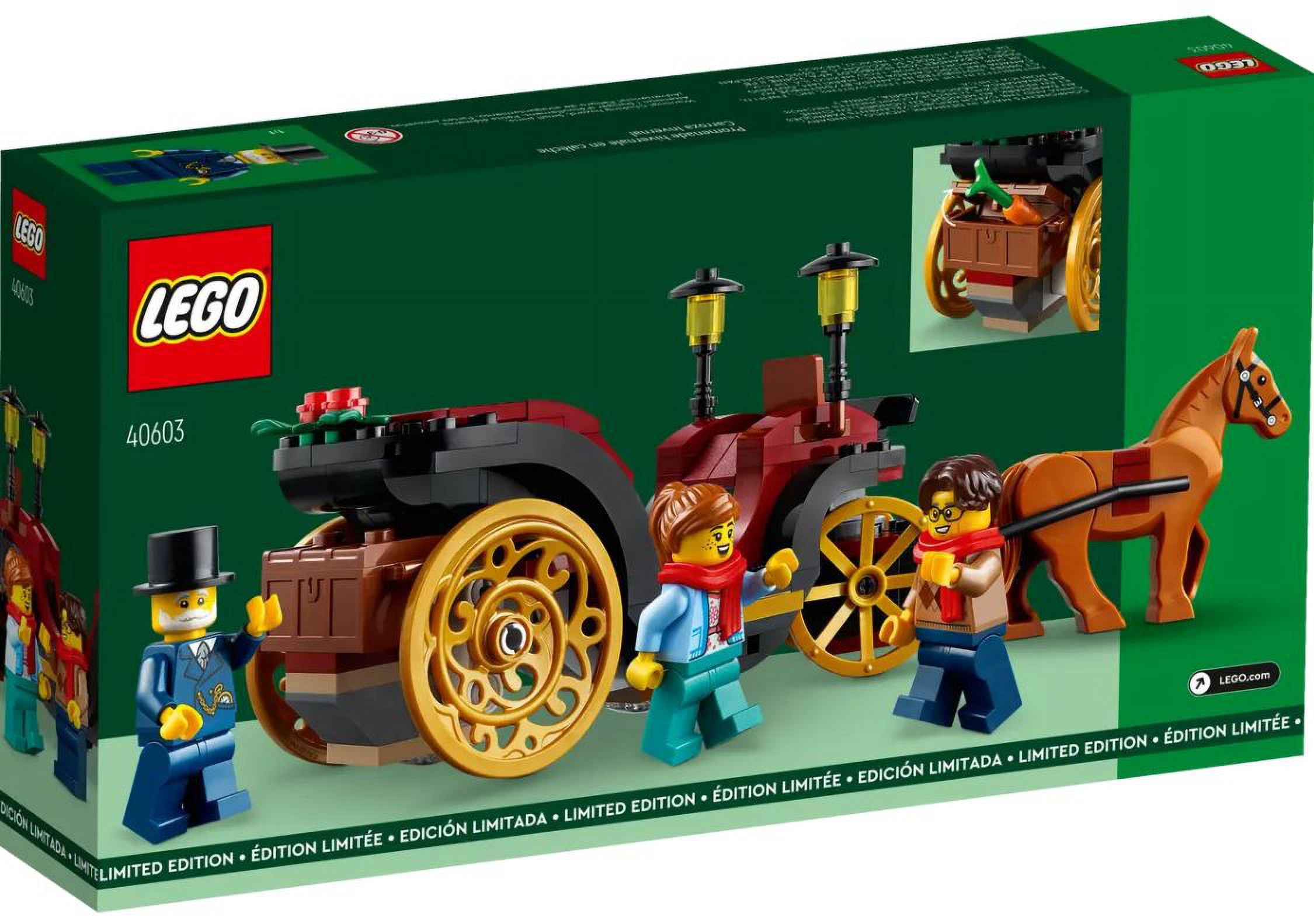 LEGO Wintertime Carriage Ride 153 Piece Building Set 40603