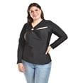 thumbnail image 4 of Blusa con abertura asimetrica Roman Fashion /Tallas Extras, 1841 (Negro) negro 40, 4 of 6