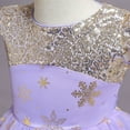 thumbnail image 5 of Girls Witch Sequins Costume Princess Dress Halloween Cosplay Fancy-Dress Outfit, 5 of 7