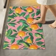 thumbnail image 2 of Yayeee Bath Rug for Bathroom Floor Non Slip Contour Fluffy Soft Absorbent Mat, 20"x24", Pink Oranges, 2 of 7
