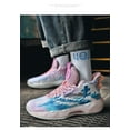 thumbnail image 4 of BINQER Unisex Fluorescent Basketball Shoes Sneakers Super Light High Top Graffiti Style Combat Basketball Boots, 4 of 7