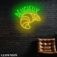 thumbnail image 2 of Glowneon Croissant Led Sign, French Croissant Bakery Shop Wall Decor, 2 of 5