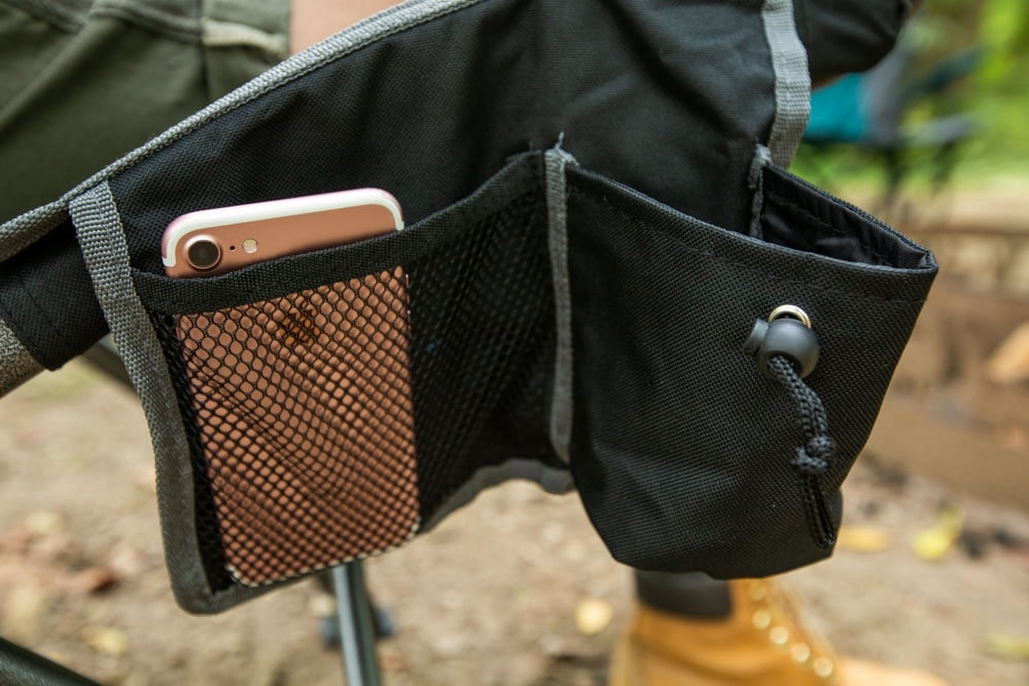 Silla de Campamento de Respaldo Alto Ozark Trail, Negro, Adulto 5